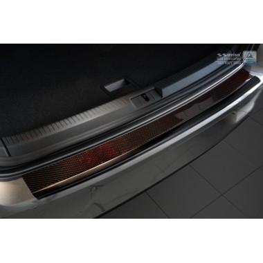 Накладка на задний бампер карбон (Avisa, 2/44070) Volkswagen Golf 7 (2012-) бренд – Avisa главное фото